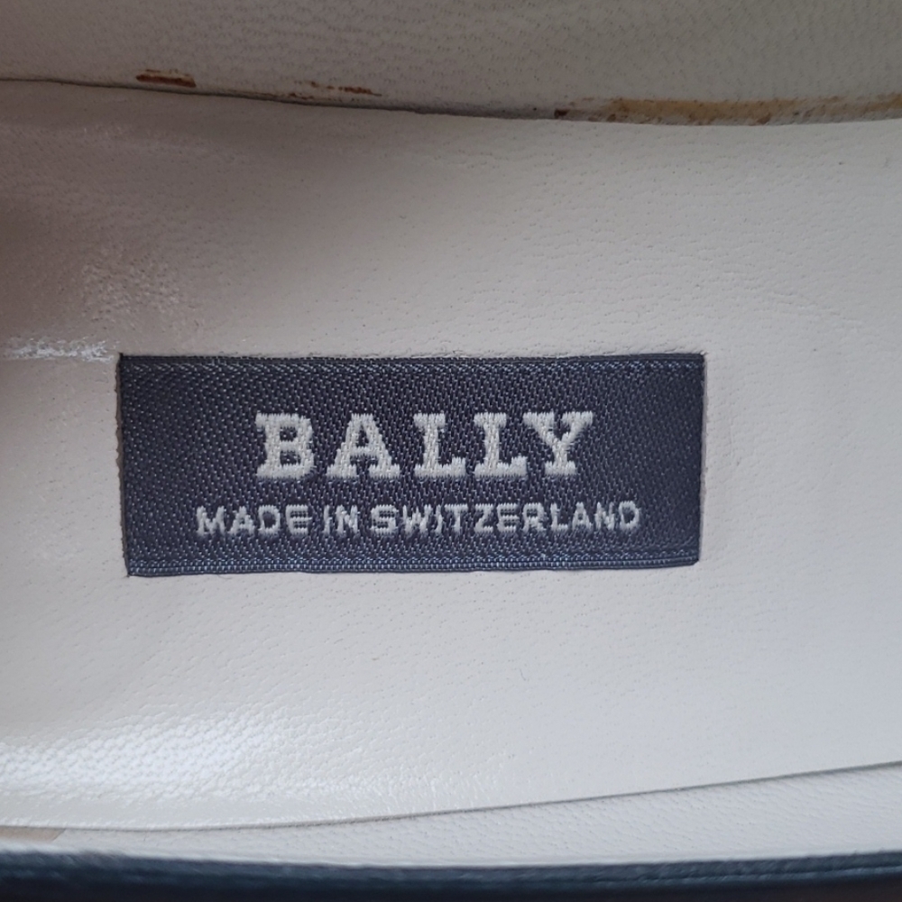 BALLY heels. Vintage leather blue heels - Picture 2 of 9
